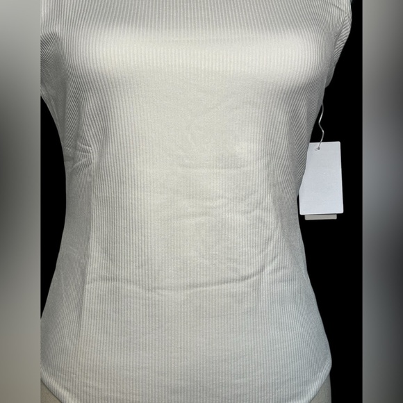 BP Nordstrom’s women’s size medium ivory tofu one piece ribbed bodysuit New - Picture 2 of 8